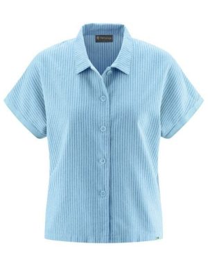 HempAge Kurzarm-Bluse Hanf/Biobaumwolle