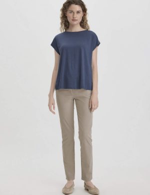 hessnatur Damen 5-Pocket Hose Skinny aus TENCEL™ Lyocell mit reiner Bio-Baumwolle - beige