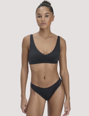 hessnatur Damen Bustier COTTON FEEL LACE aus Bio-Baumwolle
