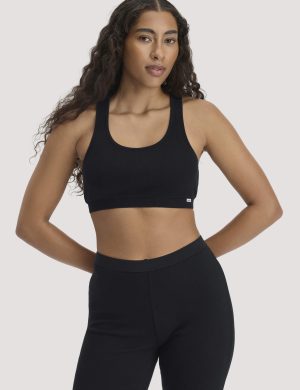 hessnatur Damen Bustier Racerback SOFT RIB aus Bio-Baumwolle