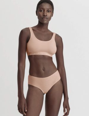 hessnatur Damen Bustier Softbund COTTON FEEL aus Bio-Baumwolle - rosa