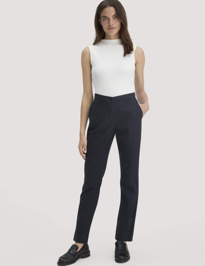 hessnatur Damen Chino Straight Leg Regular aus Bio-Baumwolle