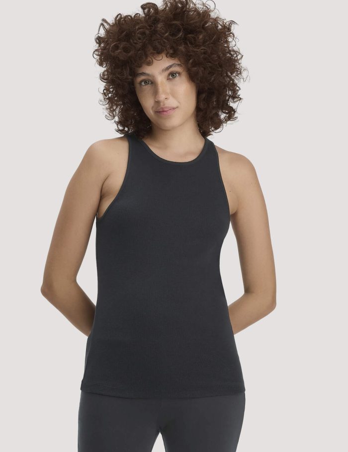 hessnatur Damen High-Neck Ribtop SOFT RIB aus Bio-Baumwolle