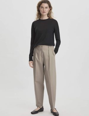 hessnatur Damen Hose Ballon Relaxed aus Bio-Baumwolle - beige