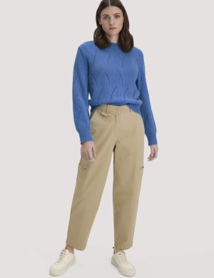 hessnatur Damen Hose Soft Utility Cargo Relaxed aus Bio-Baumwolle - beige
