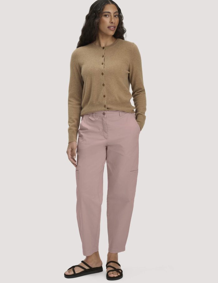 hessnatur Damen Hose Soft Utility Cargo Relaxed aus Bio-Baumwolle - rosa hessnatur Damen Hose Soft Utility Cargo Relaxed aus Bio-Baumwolle - rosa