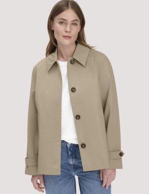 hessnatur Damen Jacke Regular NATURE SHELL aus Bio-Baumwolle