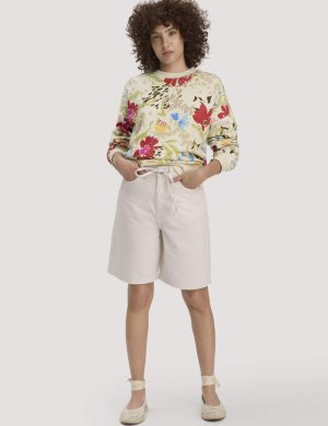 hessnatur Damen Jeans Bermuda UNDYED aus Bio-Baumwolle und TENCEL™ Lyocell