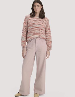 hessnatur Damen Jeans VONNA Super Wide Leg aus Bio-Baumwolle mit TENCEL™ Lyocell - rosa