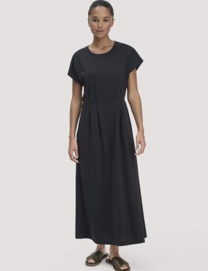 hessnatur Damen Jersey Kleid Knöchellang Relaxed aus Bio-Baumwolle