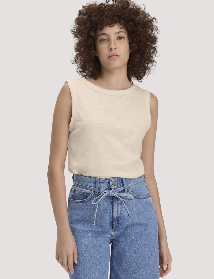 hessnatur Damen Light Slub Jersey Top Regular aus Bio-Baumwolle hessnatur Damen Light Slub Jersey Top Regular aus Bio-Baumwolle