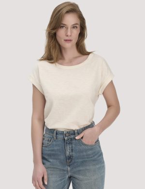 hessnatur Damen Light Slub T-Shirt Relaxed aus Bio-Baumwolle
