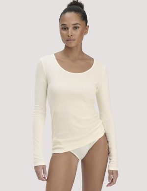hessnatur Damen Longsleeve PURE NATURE aus Bio-Baumwolle