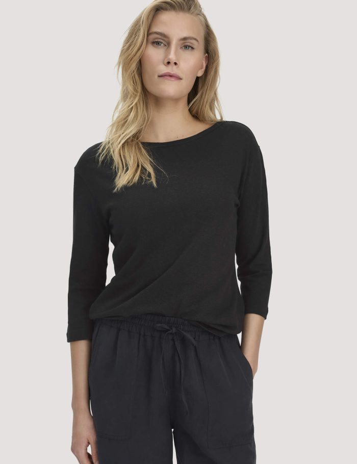 hessnatur Damen Longsleeve Relaxed aus Leinen mit reiner Bio-Baumwolle hessnatur Damen Longsleeve Relaxed aus Leinen mit reiner Bio-Baumwolle