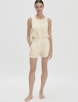hessnatur Damen Musselin Schlafshorts PURE COMFORT aus Bio-Baumwolle