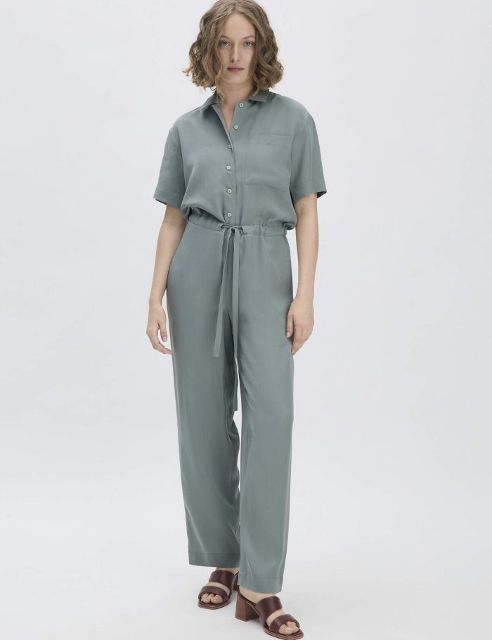 hessnatur Damen Overall Relaxed aus TENCEL™ Lyocell - grün hessnatur Damen Overall Relaxed aus TENCEL™ Lyocell - grün