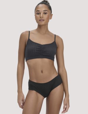 hessnatur Damen Pointelle Panty Regular Cut PURE COTTON aus Bio-Baumwolle