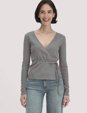 hessnatur Damen Rib Longsleeve Slim aus Bio-Baumwolle
