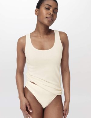 hessnatur Damen Rundhals Tanktop im 2-Pack PURE COTTON aus Bio-Baumwolle