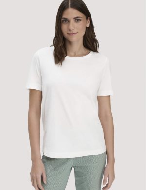 hessnatur Damen Schlaf T-Shirt PURE COTTON aus Bio-Baumwolle - weiß