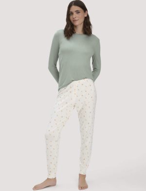 hessnatur Damen Schlafhose PURE FLOW aus TENCEL™ Modal - orange