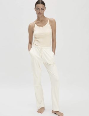hessnatur Damen Schlafhose PURE NATURE aus Bio-Baumwolle