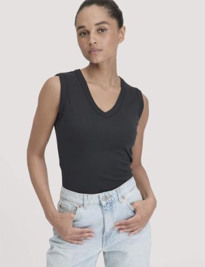 hessnatur Damen Softrib Top Fitted aus Bio-Baumwolle und TENCEL™ Modal