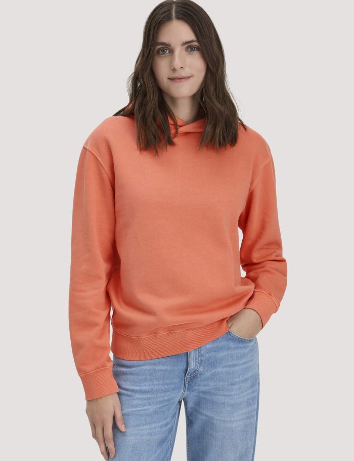hessnatur Damen Sweathoodie Relaxed aus Bio-Baumwolle - orange hessnatur Damen Sweathoodie Relaxed aus Bio-Baumwolle - orange