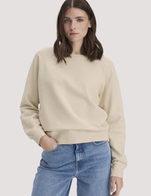 hessnatur Damen Sweatshirt Oversize aus Bio-Baumwolle - beige