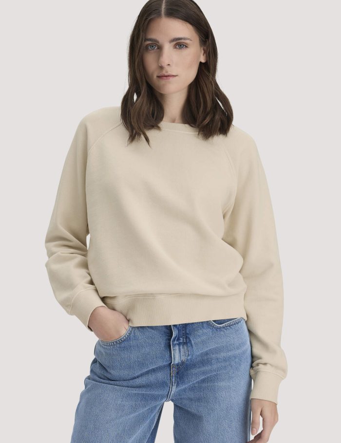 hessnatur Damen Sweatshirt Oversize aus Bio-Baumwolle - beige hessnatur Damen Sweatshirt Oversize aus Bio-Baumwolle - beige