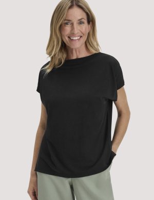 hessnatur Damen T-Shirt Oversize aus TENCEL™ Lyocell mit Bio-Baumwolle