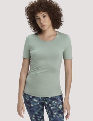 hessnatur Damen T-Shirt PURE FLOW aus TENCEL™ Modal - grün