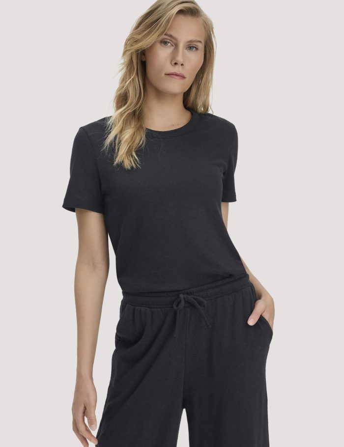 hessnatur Damen T-Shirt Relaxed aus Leinen und Bio-Baumwolle hessnatur Damen T-Shirt Relaxed aus Leinen und Bio-Baumwolle