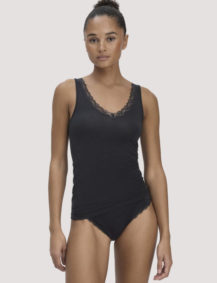 hessnatur Damen Tank Top PURE SENSE LACE aus TENCEL™ Modal