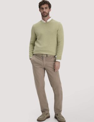hessnatur Herren Chino LENN Regular aus Bio-Baumwolle - braun