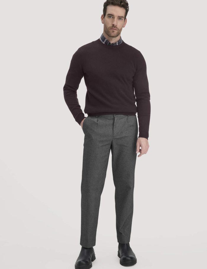 hessnatur Herren Chino RON Relaxed aus Bio-Baumwolle - grau