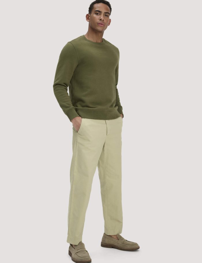 hessnatur Herren Chino RONNEL Relaxed aus Bio-Baumwolle - grün