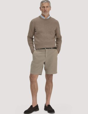hessnatur Herren Chino Shorts LENN Regular aus Bio-Baumwolle - braun