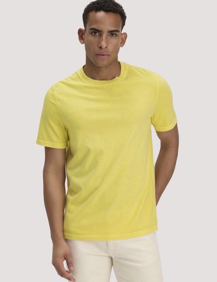 hessnatur Herren Heavy Jersey Shirt Relaxed aus Bio-Baumwolle - gelb
