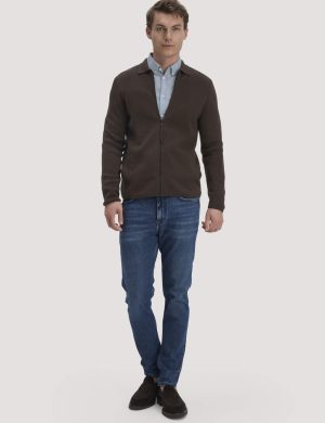 hessnatur Herren Jeans JASPER Slim aus Bio-Denim - blau