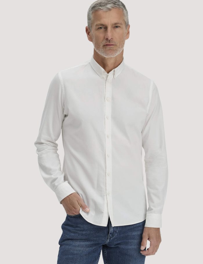 hessnatur Herren Oxford Hemd Regular aus Bio-Baumwolle - weiß - Größe XXL (45/46) hessnatur Herren Oxford Hemd Regular aus Bio-Baumwolle - weiß - Größe XXL (45/46)
