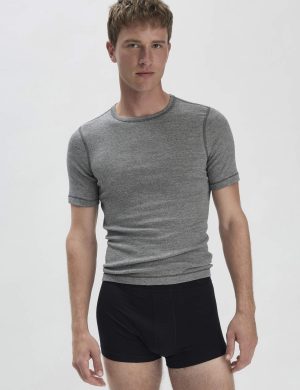 hessnatur Herren Pants Regular Cut COTTON MIX aus Bio-Baumwolle - schwarz - Größe 5 = M