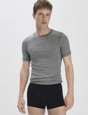 hessnatur Herren Pants Regular Cut im 3er-Pack COTTON MIX aus Bio-Baumwolle - schwarz - Größe 7 = XL