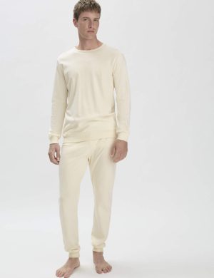 hessnatur Herren Pyjama PURE NATURE aus Bio-Baumwolle