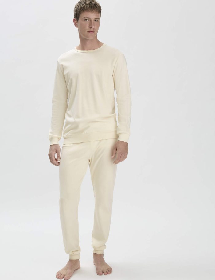 hessnatur Herren Pyjama PURE NATURE aus Bio-Baumwolle