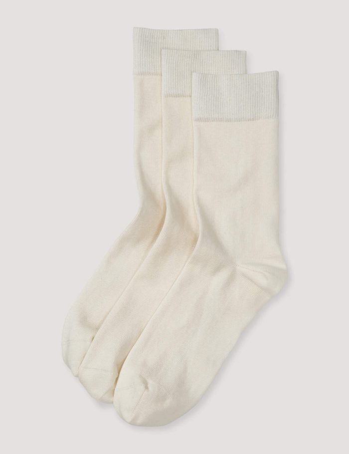hessnatur Herren Socken im 3er-Pack aus Bio-Baumwolle - weiß - Größe 43-45 hessnatur Herren Socken im 3er-Pack aus Bio-Baumwolle - weiß - Größe 43-45