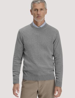 hessnatur Herren Strick Pullover Regular aus Bio-Baumwolle