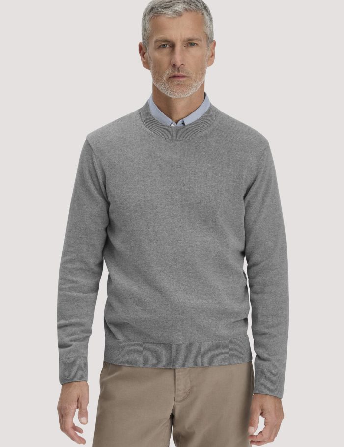 hessnatur Herren Strick Pullover Regular aus Bio-Baumwolle
