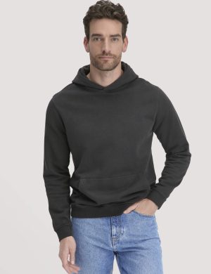 hessnatur Herren Sweathoodie Relaxed aus Bio-Baumwolle - grau