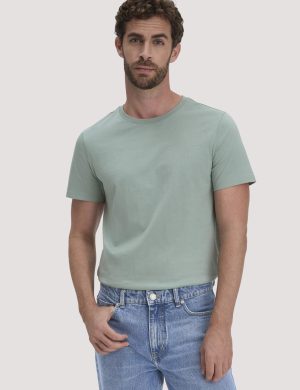 hessnatur Herren T-Shirt Regular aus Regenerative Organic Cotton (ROC) - grün